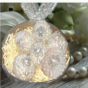 Spring, Glamourous INSPIRED Luxury Easter Eggs, set 6 Custom Eggs, Easter Décor